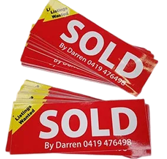 Sold Stickers