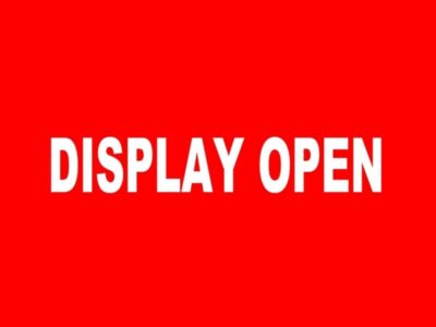 "Display Open" Banner