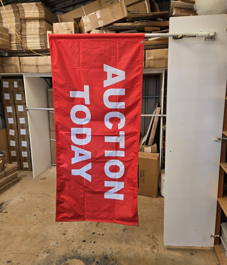 Generic Hanging Banner 1600x750mm Auction Today